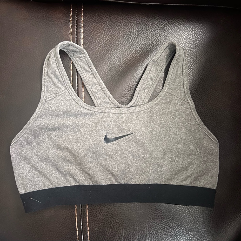 Nike Women's Heather Gray Sports Bra